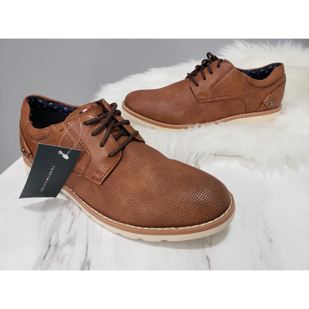 NEW NO BOX SIZE 8.5 Tommy Hilfiger Nemoza Oxford MEn's Dress Shoes Brown